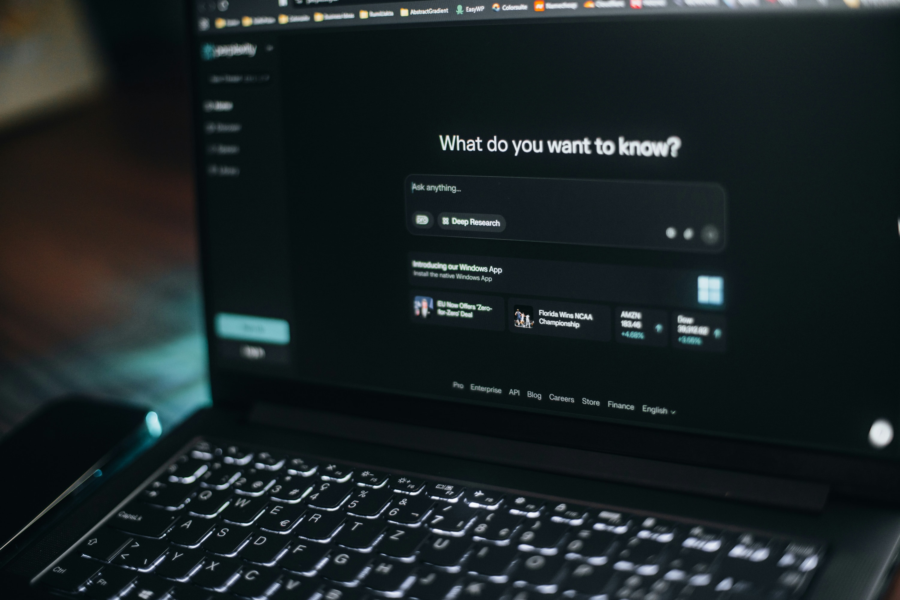 Business owner using artificial intelligence tools to improve business growth